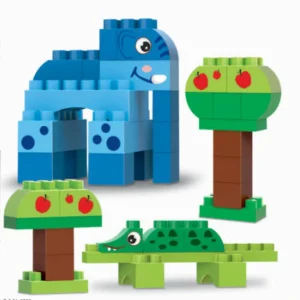 Kit De Bloques De Encastre 40 Piezas + Muñeco Varios Diseños