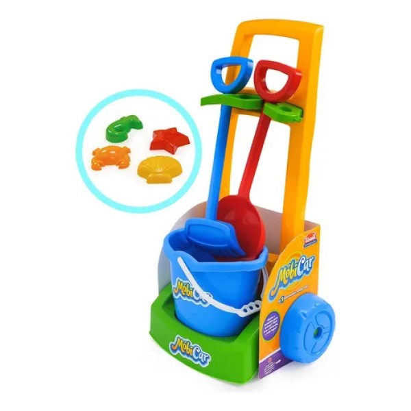 Carrito de playa Mobi Car con accesorios - Usual toys