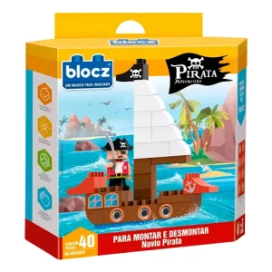Kit De Bloques De Encastre 18 Piezas + pirata