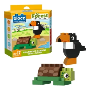 Kit De Bloques De Encastre 16 piezas + animales variados