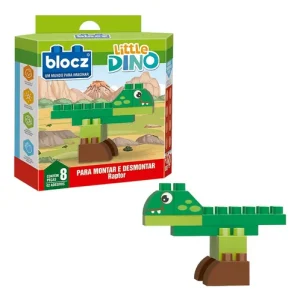 Kit De Bloques De Encastre 8 piezas + dino