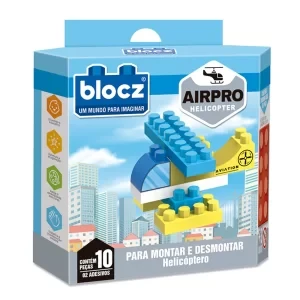 Kit De Bloques De Encastre 10 piezas + helicoptero