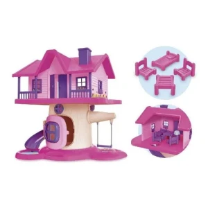 Casa en el árbol de muñecas Bella Vila con muebles - Usual toys