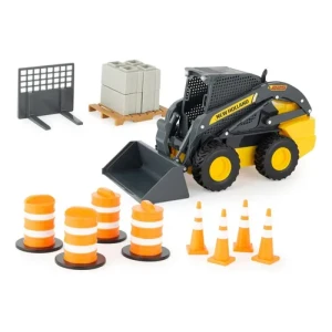 Minicargadora Big Farm Con Accesorios Amarillo - Usual toys