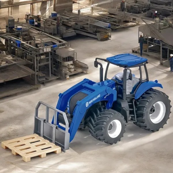 Miniatura de Tractor T8 con Implemento de Montacargas - Usual toys - Imagen 2