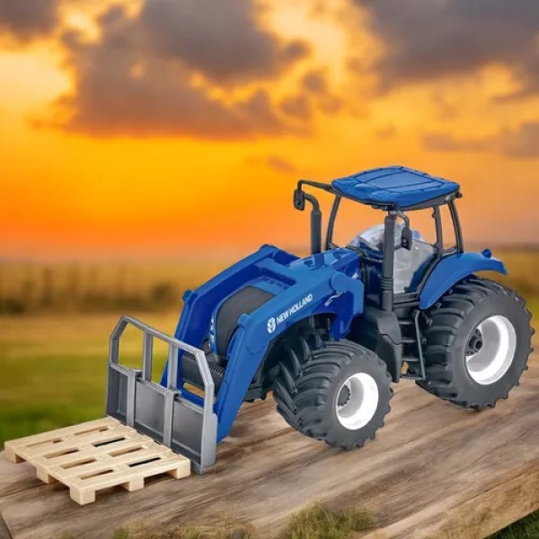 Miniatura de Tractor T8 con Implemento de Montacargas - Usual toys - Imagen 3