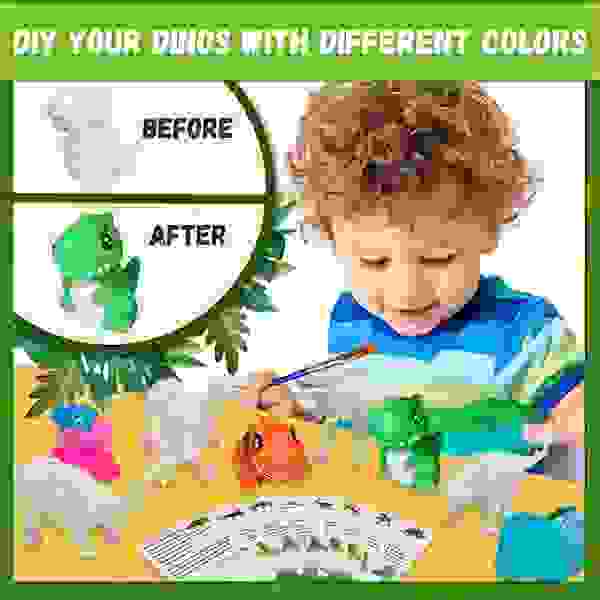 Caja pinta dinosaurios (Incluye dinos para pintar) - Imagen 2