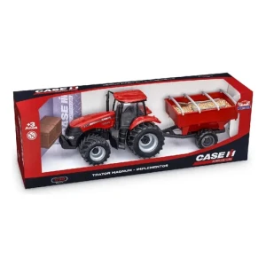 Tractor De Juguete Case Transportador De Granos - Usual toys