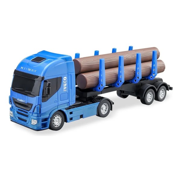 Camion De Juguete Licencia Iveco Con Troncos - Usual toys - Imagen 2