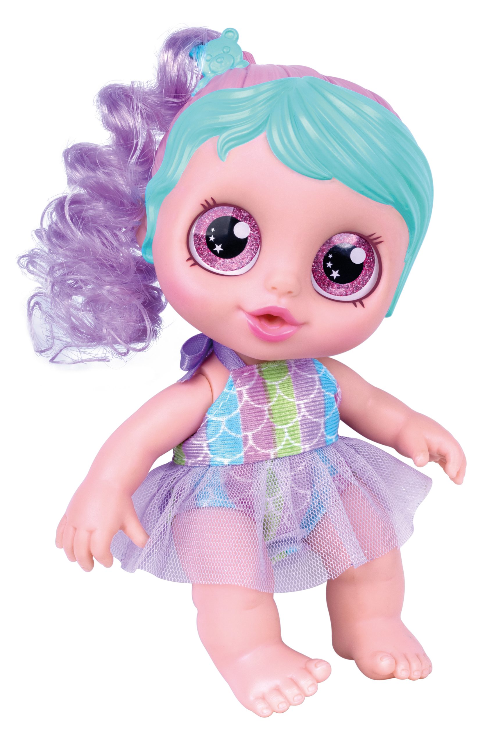 Muñeca Baby Rainbow Surprise – Hace Pipi con Mechas Verdes - Imagen 2