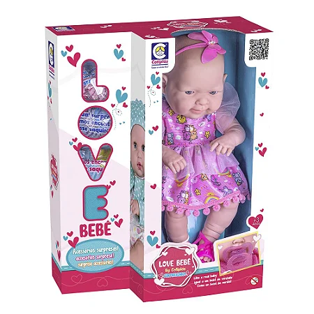 Bebé con ropa rosa con accesorios sorpresa - Imagen 3