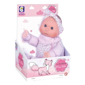 Muñeca New Born Mi Bebé Suave con chupete y babero