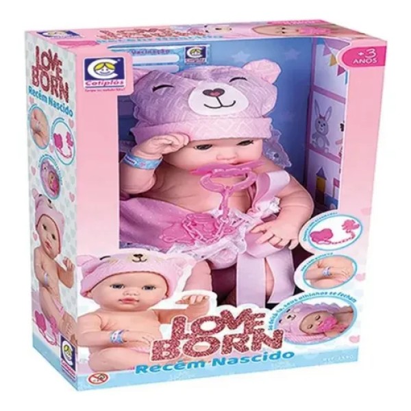 Muñeca Love Born Recién Nacido Abre y Cierra los Ojos - Imagen 3