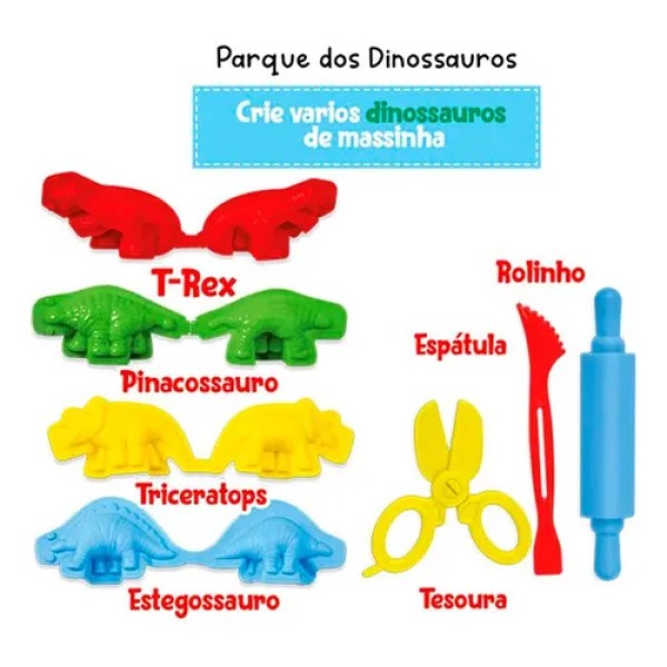 Pasta de modelar atóxica Coti Massa Parque Dos Dinosaurios - Imagen 2