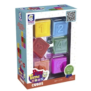 Brinquedo Educativo Play Time Soft Cubos Vinil