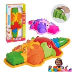 Rompecabezas Cocodrilo 3D – Juguete Didáctico Educativo de 10 Piezas - Usual toys