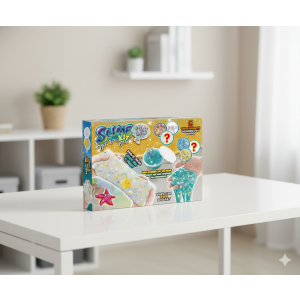 Kit de slime en caja(Celeste)