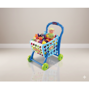 Carro de super 3 en 1 Azul